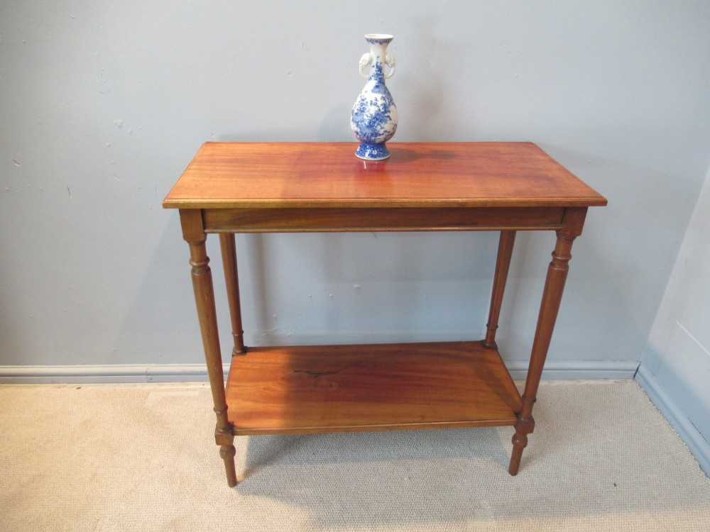 Edwardian    pale mahogany rectangular    side table