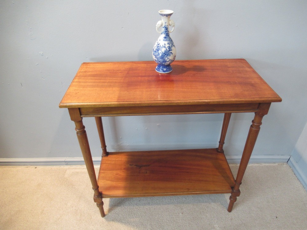 Edwardian    pale mahogany rectangular    side table View II