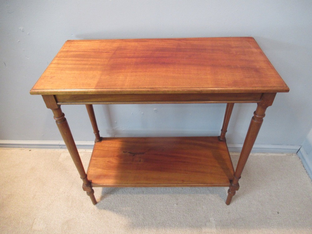 Edwardian    pale mahogany rectangular    side table View VI