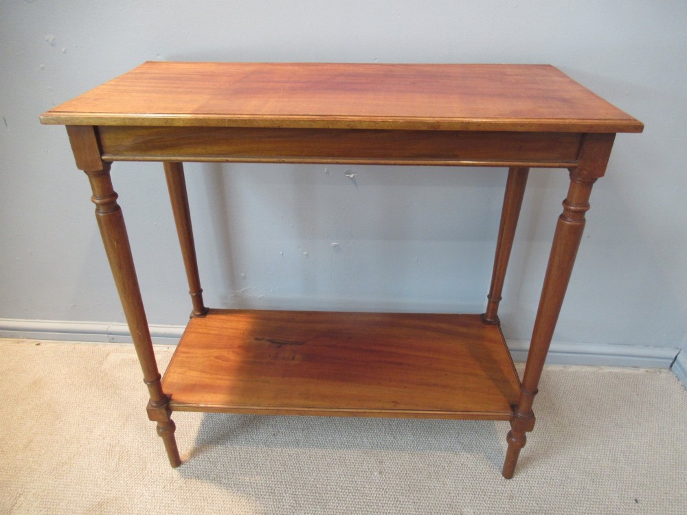Edwardian    pale mahogany rectangular    side table View VII