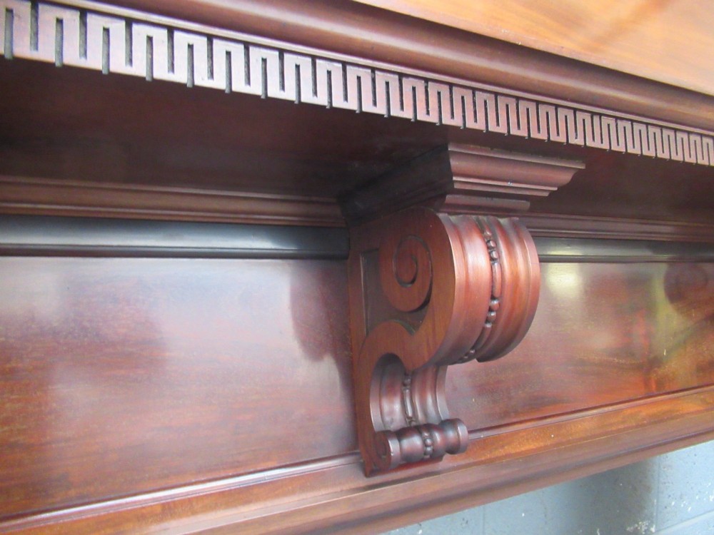 Large impressive   mahogany fire surround,  1900s View VI