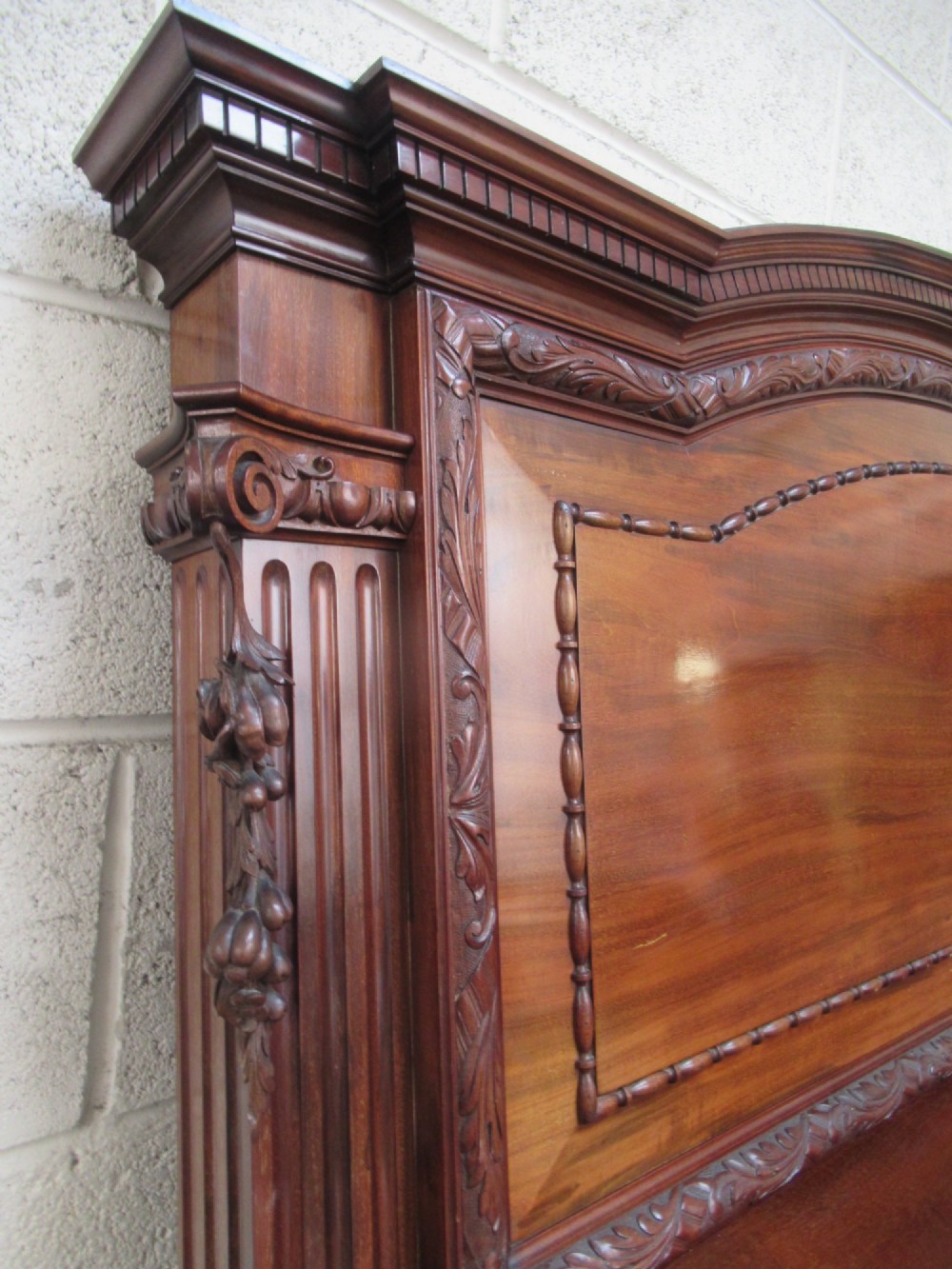 Large impressive   mahogany fire surround,  1900s View VIII