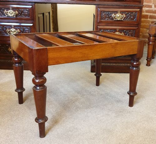 mahogany luggage stand rack by gillows - CATEGORY: ANTIQUE MISCELLANEOUS - DATED 1860