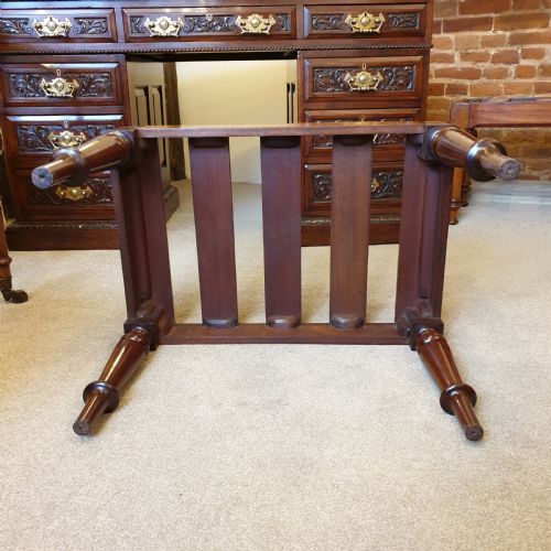 MAHOGANY LUGGAGE STAND RACK BY GILLOWS - ADDITIONAL PHOTO 5