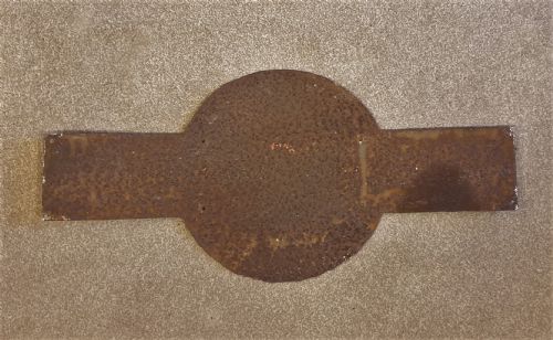 ENAMEL TARGET STATION SIGN FOR 'HORSHAM' FORMERLY PART OF THE LONDON BRIGHTON SOUTH COAST RAILWAY - ADDITIONAL PHOTO 5