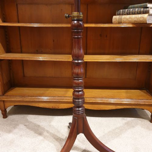 AN ADJUSTABLE MAHOGANY OCCASSIONAL OR READING TABLE - ADDITIONAL PHOTO 3