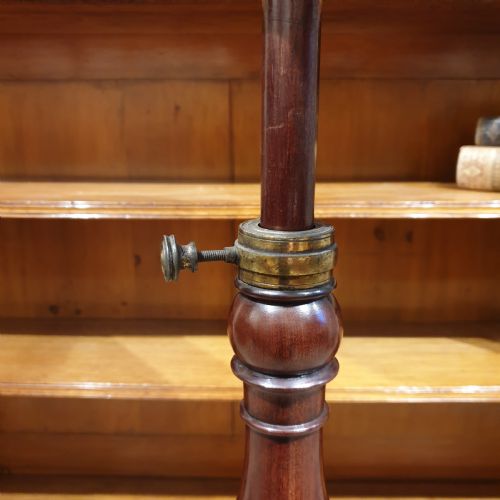 AN ADJUSTABLE MAHOGANY OCCASSIONAL OR READING TABLE - ADDITIONAL PHOTO 4