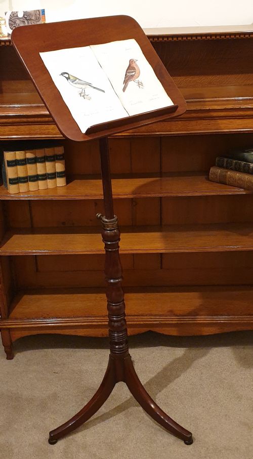 AN ADJUSTABLE MAHOGANY OCCASSIONAL OR READING TABLE - ADDITIONAL PHOTO 7
