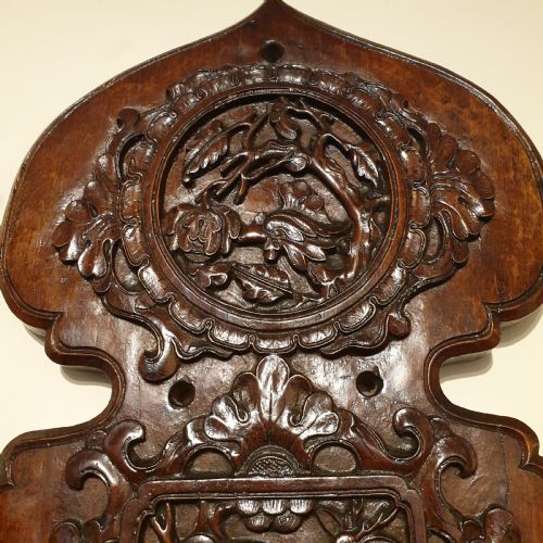 A 19TH CENTURY CARVED DECORATED WOODEN STAG'S HEAD - ADDITIONAL PHOTO 7