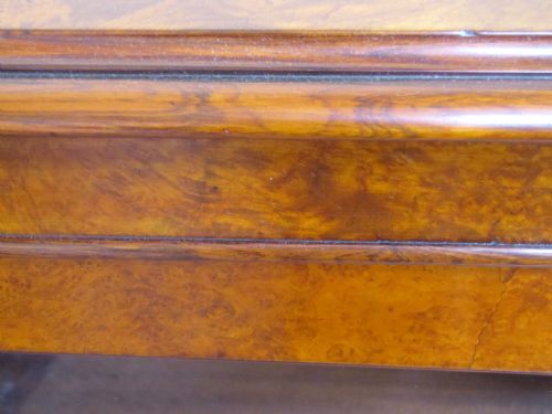 MID19TH CENTURY AMBOYNA ROSEWOOD GLAZED BOOKCASE - ADDITIONAL PHOTO 5