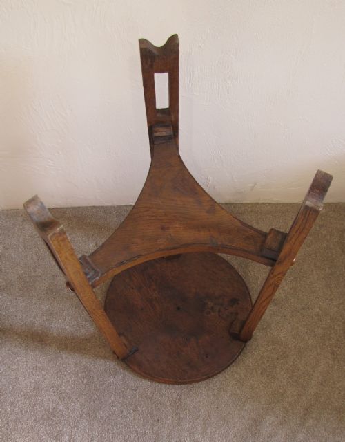 ARTS CRAFTS OAK OCCASIONAL TABLE - ADDITIONAL PHOTO 3