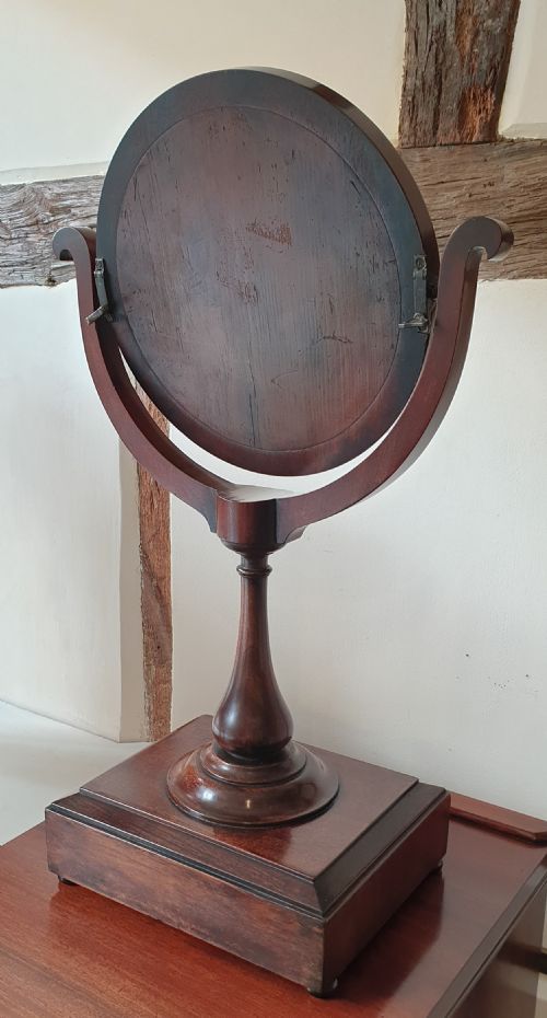 19TH CENTURY MAHOGANY DRESSING TABLE MIRROR - ADDITIONAL PHOTO 3