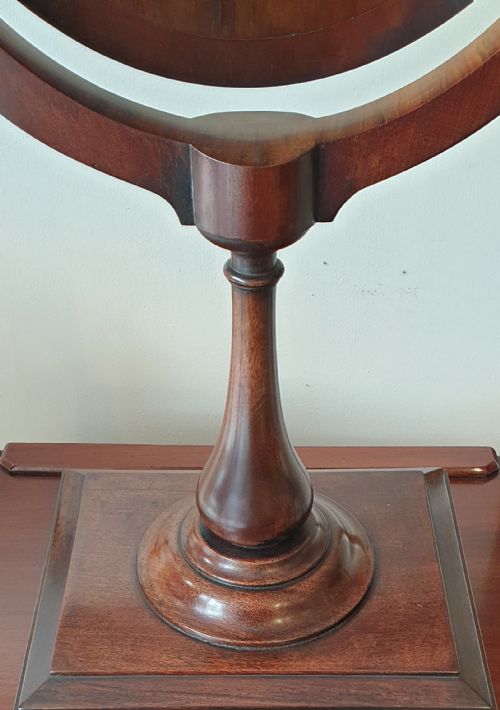 19TH CENTURY MAHOGANY DRESSING TABLE MIRROR - ADDITIONAL PHOTO 4