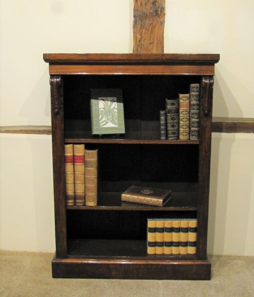 small 19th century walnut bookcase - CATEGORY: ANTIQUE BOOKCASES - DATED 1870