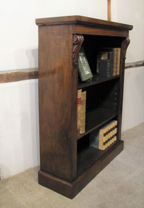 SMALL 19TH CENTURY WALNUT BOOKCASE - ADDITIONAL PHOTO 3