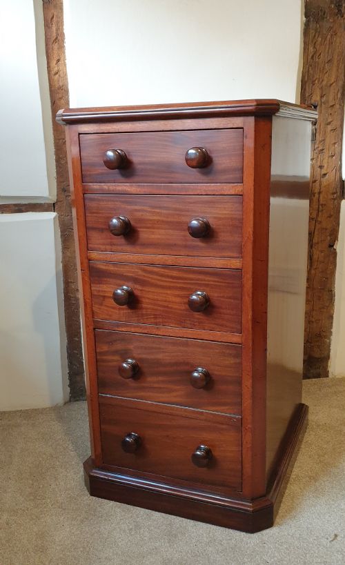 19TH CENTURY FLIGHT OF MAHOGANY DRAWERS - ADDITIONAL PHOTO 1