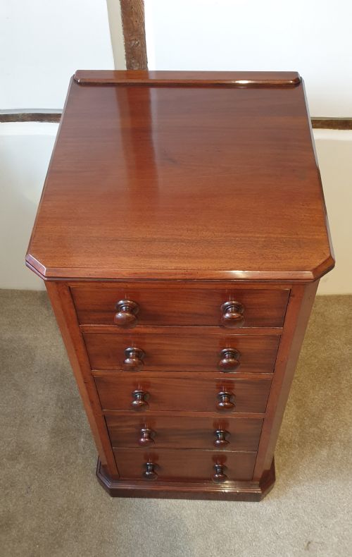 19TH CENTURY FLIGHT OF MAHOGANY DRAWERS - ADDITIONAL PHOTO 4