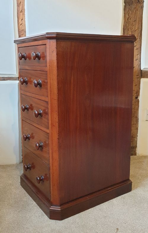 19TH CENTURY FLIGHT OF MAHOGANY DRAWERS - ADDITIONAL PHOTO 6