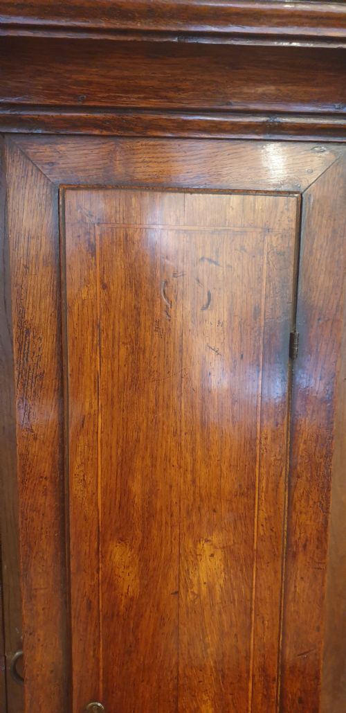 EARLY 18TH CENTURY OAK LONGCASE CLOCK BY BLACKBURN OF OAKHAM COUNTY TOWN OF RUTLAND - ADDITIONAL PHOTO 1