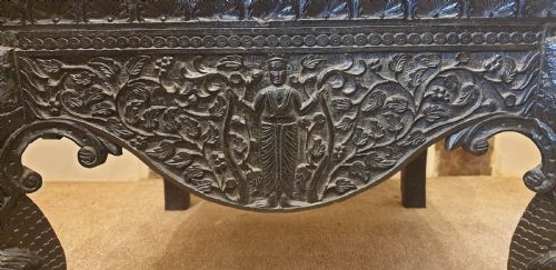 A LATE 19TH CENTURY ANGLO INDIAN ARMCHAIR - ADDITIONAL PHOTO 5