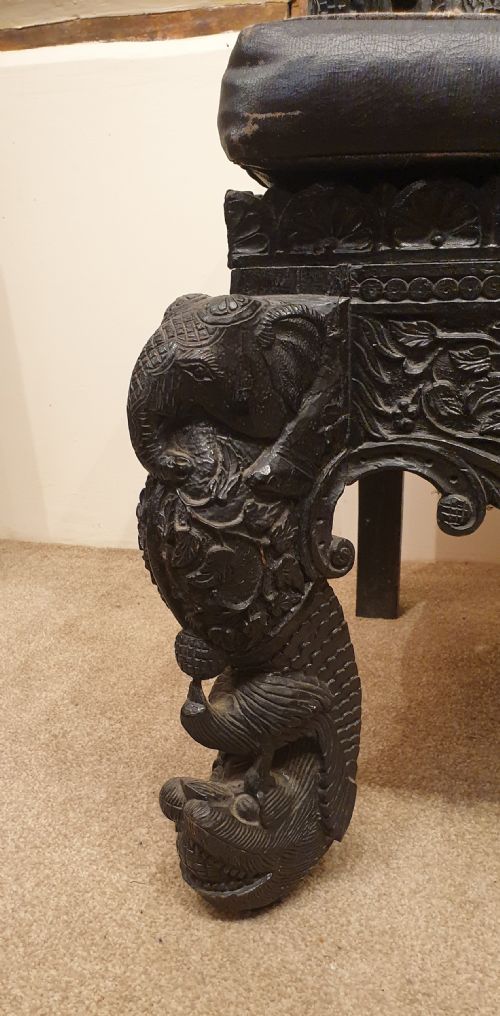 A LATE 19TH CENTURY ANGLO INDIAN ARMCHAIR - ADDITIONAL PHOTO 6