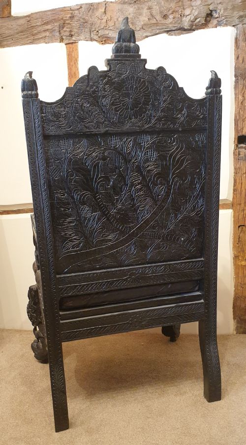 A LATE 19TH CENTURY ANGLO INDIAN ARMCHAIR - ADDITIONAL PHOTO 11
