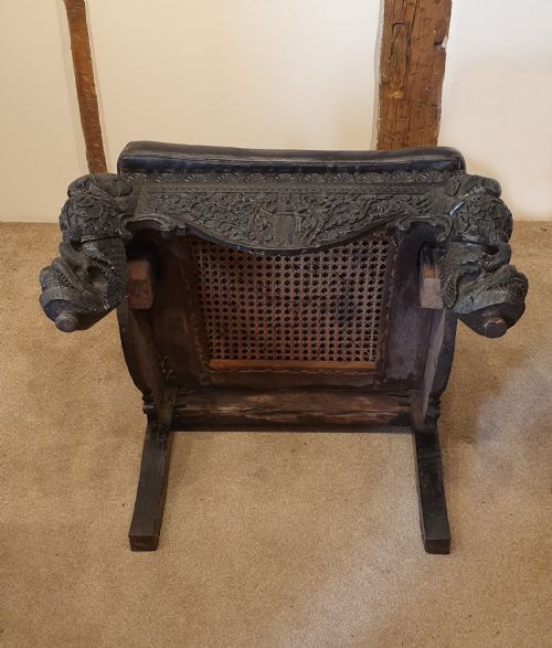 A LATE 19TH CENTURY ANGLO INDIAN ARMCHAIR - ADDITIONAL PHOTO 12