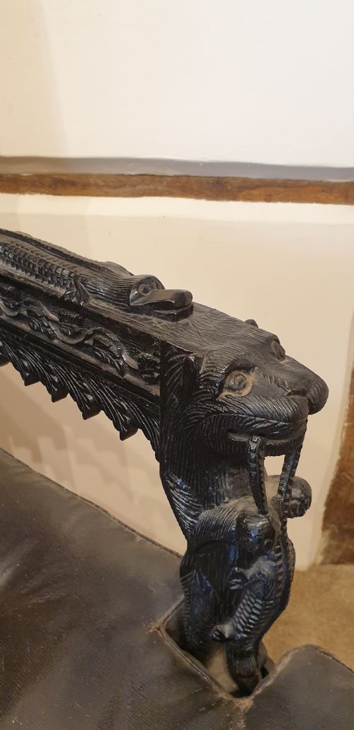 A LATE 19TH CENTURY ANGLO INDIAN ARMCHAIR - ADDITIONAL PHOTO 2