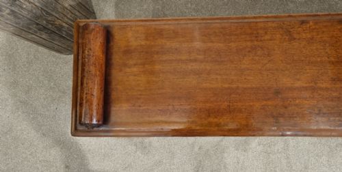 19TH CENTURY MAHOGANY HALL BENCH - ADDITIONAL PHOTO 2