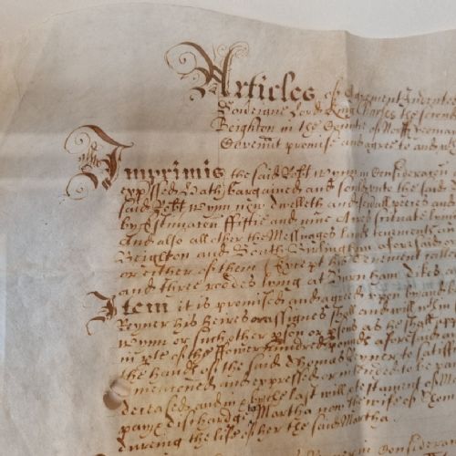 ARTICLES OF AGREEMENT BETWEEN THOMAS RAYNOR ROBERT WYNN 13TH APRIL 1669