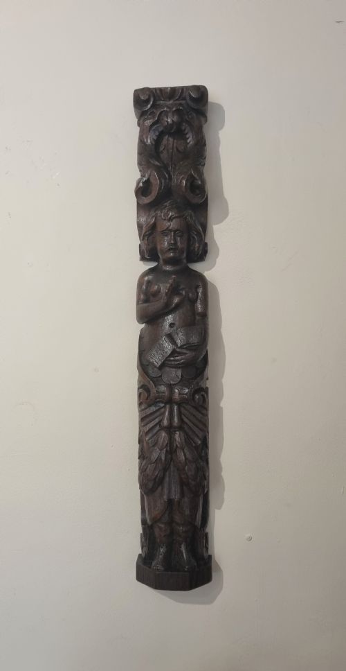 A FINE COLLECTION OF 17TH CENTURY OAK CARYATIDS 7 - ADDITIONAL PHOTO 4