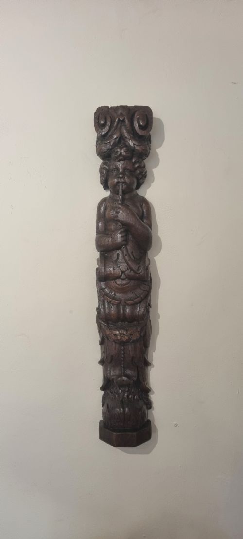 A FINE COLLECTION OF 17TH CENTURY OAK CARYATIDS 7 - ADDITIONAL PHOTO 6