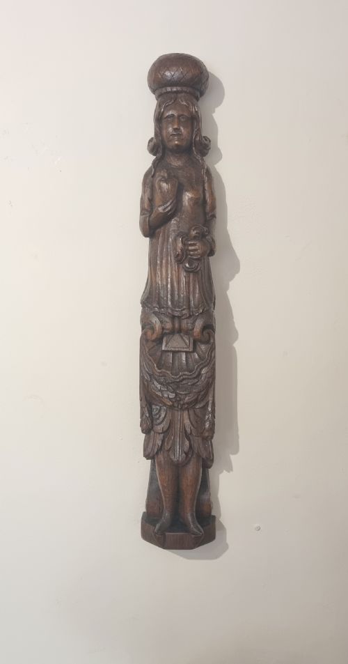 A FINE COLLECTION OF 17TH CENTURY OAK CARYATIDS 7 - ADDITIONAL PHOTO 9
