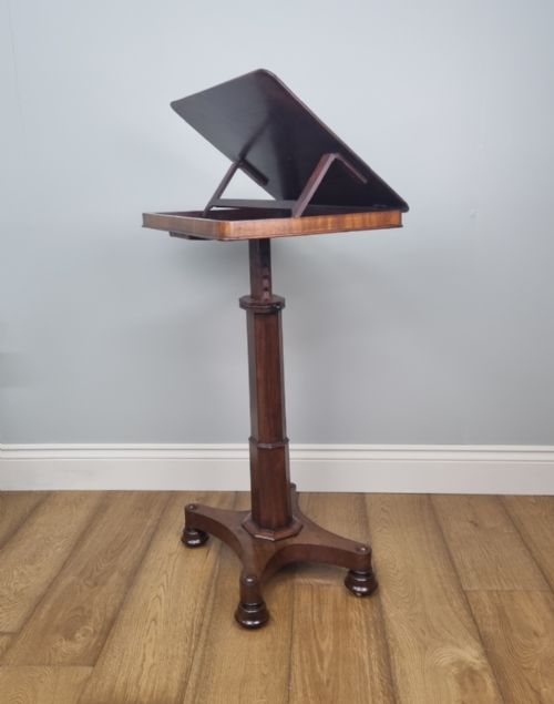 EARLY VICTORIAN MAHOGANY OCCASIONAL READING TABLE METAMORPHIC - ADDITIONAL PHOTO 4