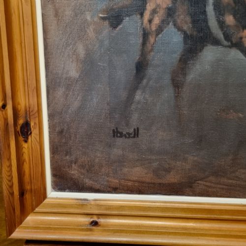 'ON THE GALLOPS' OIL ON CANVAS BY PETER HOWELL - ADDITIONAL PHOTO 4