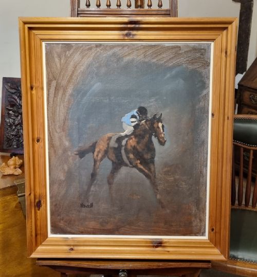 'ON THE GALLOPS' OIL ON CANVAS BY PETER HOWELL - ADDITIONAL PHOTO 6
