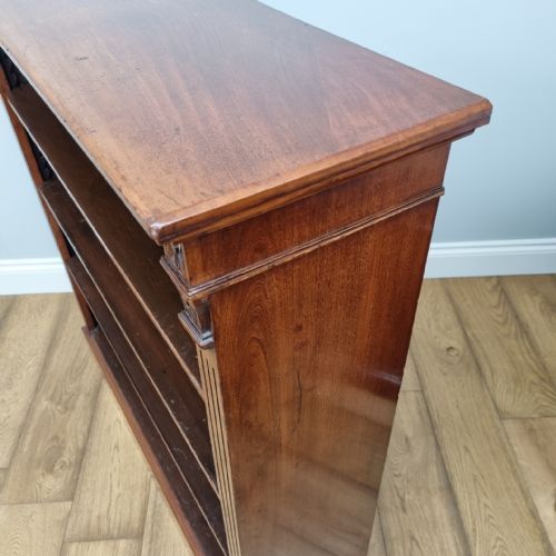 ANTIQUE WALNUT OPEN BOOKCASE - ADDITIONAL PHOTO 6