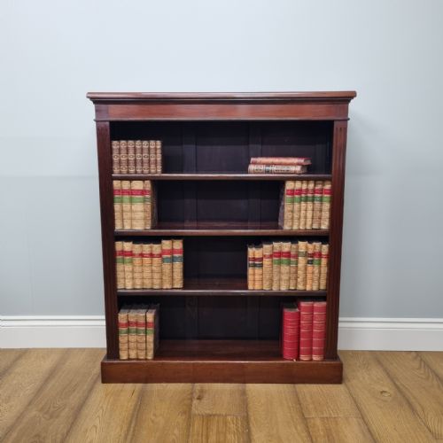 A SMALL EDWARDIAN MAHOGANY BOOKCASE - ADDITIONAL PHOTO 6