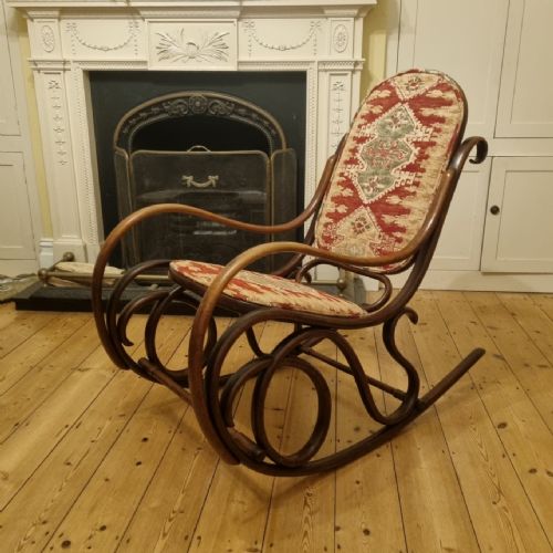 An Antique Bentwood Rocking Chair (Circa 1900 - 1920)