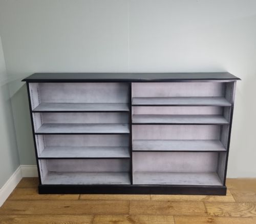 AN EBONISED OPEN BOOKCASE CIRCA 1930 - ADDITIONAL PHOTO 1