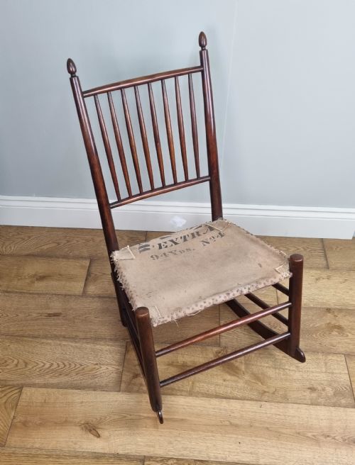 A SHAKER ROCKING CHAIR CIRCA 1890 - ADDITIONAL PHOTO 9