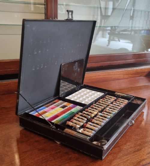 An Artist's Painting Box by Lechertier Barbe & Co. For the Decorating of Porcelain