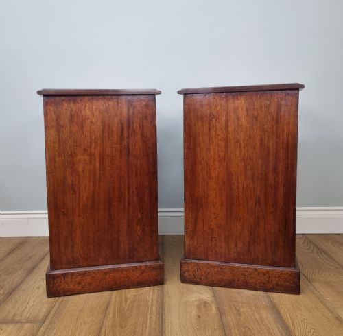 A MATCHED PAIR OF ANTIQUE MAHOGANY PEDESTAL CHESTS WITH AN INTERESTING PAST - ADDITIONAL PHOTO 9