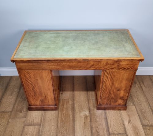 19TH CENTURY SATIN BIRCH PEDESTAL DESK - ADDITIONAL PHOTO 8