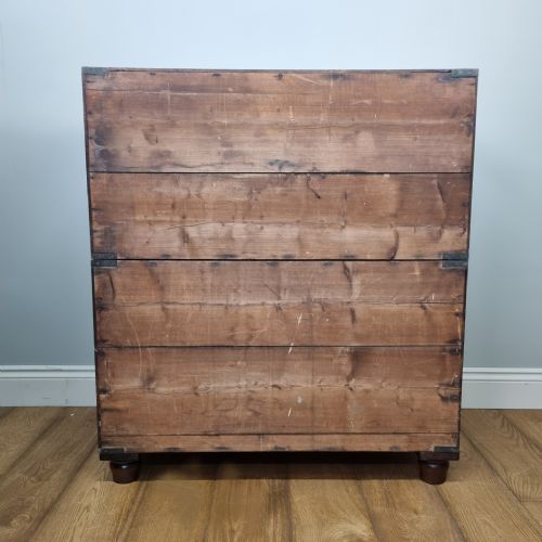 19TH CENTURY CAMPAIGN CHEST OF DRAWERS MADE FROM CEDAR WOOD - ADDITIONAL PHOTO 13