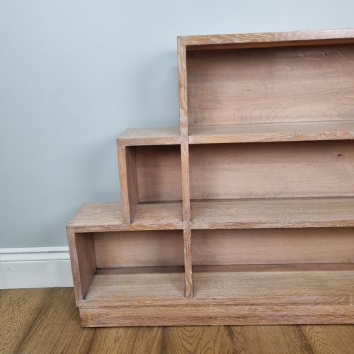 ASYMMETRIC LIMED OAK BOOKCASE IN THE MANNER OF HEALS - ADDITIONAL PHOTO 3