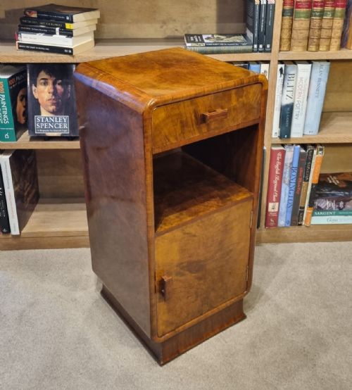 art deco walnut cabinet - CATEGORY: ANTIQUE CABINETS - DATED 1920
