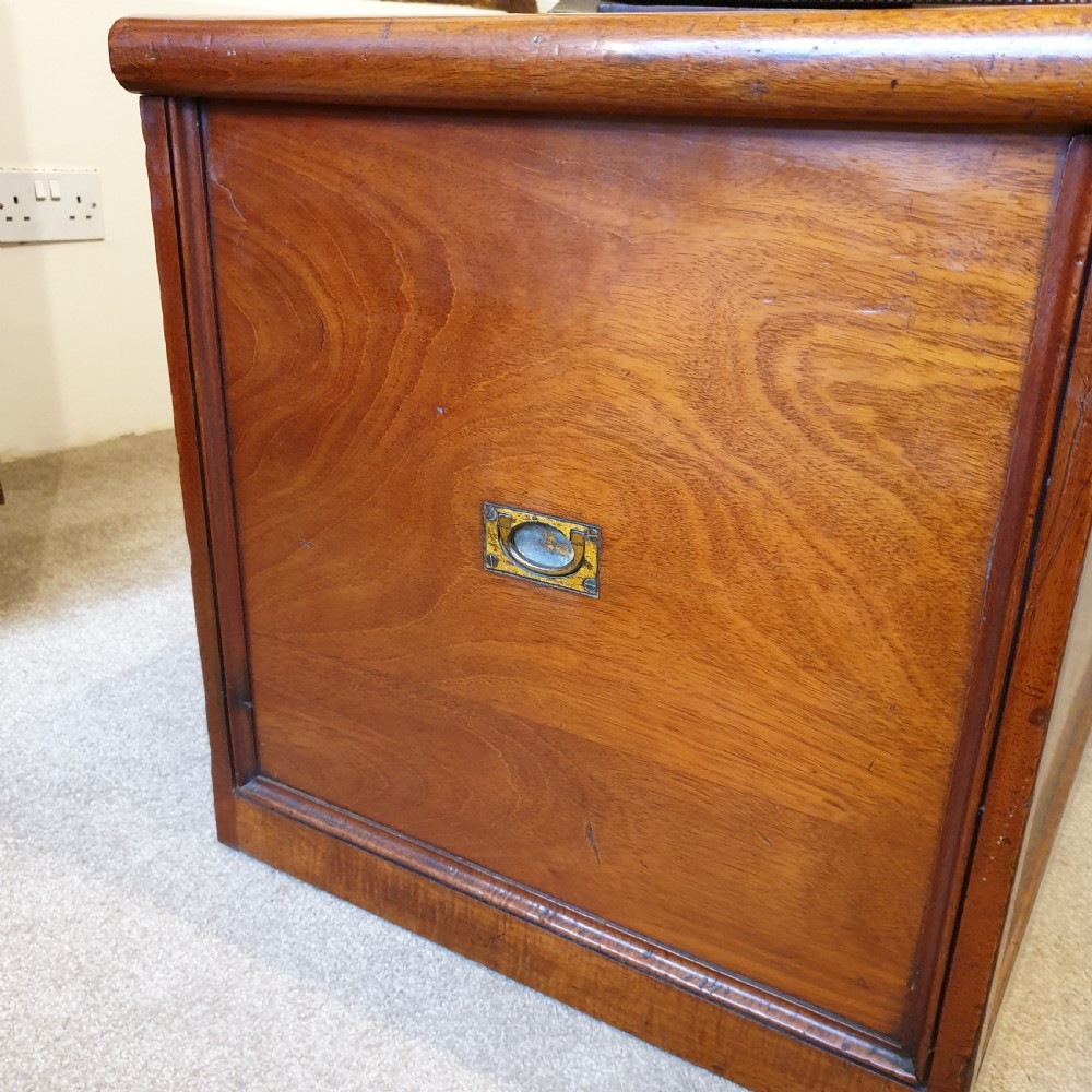 Victorian Mahogany Chest (lined in a William Morris fabric) View V