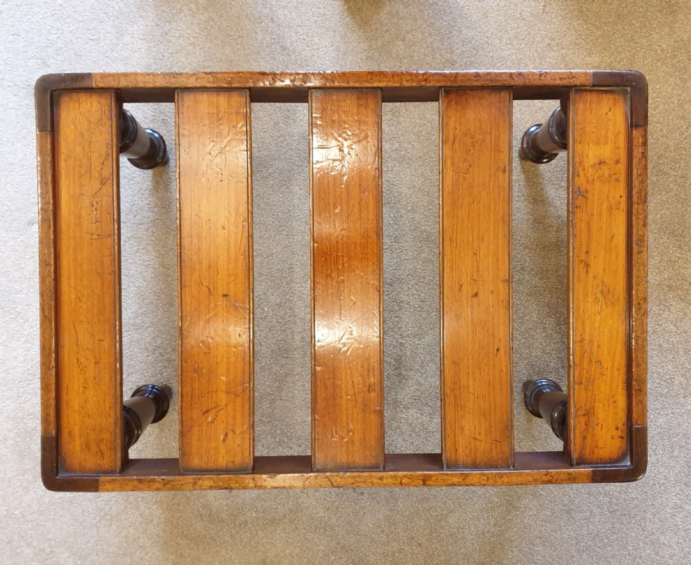 Mahogany Luggage stand / rack by Gillows View III