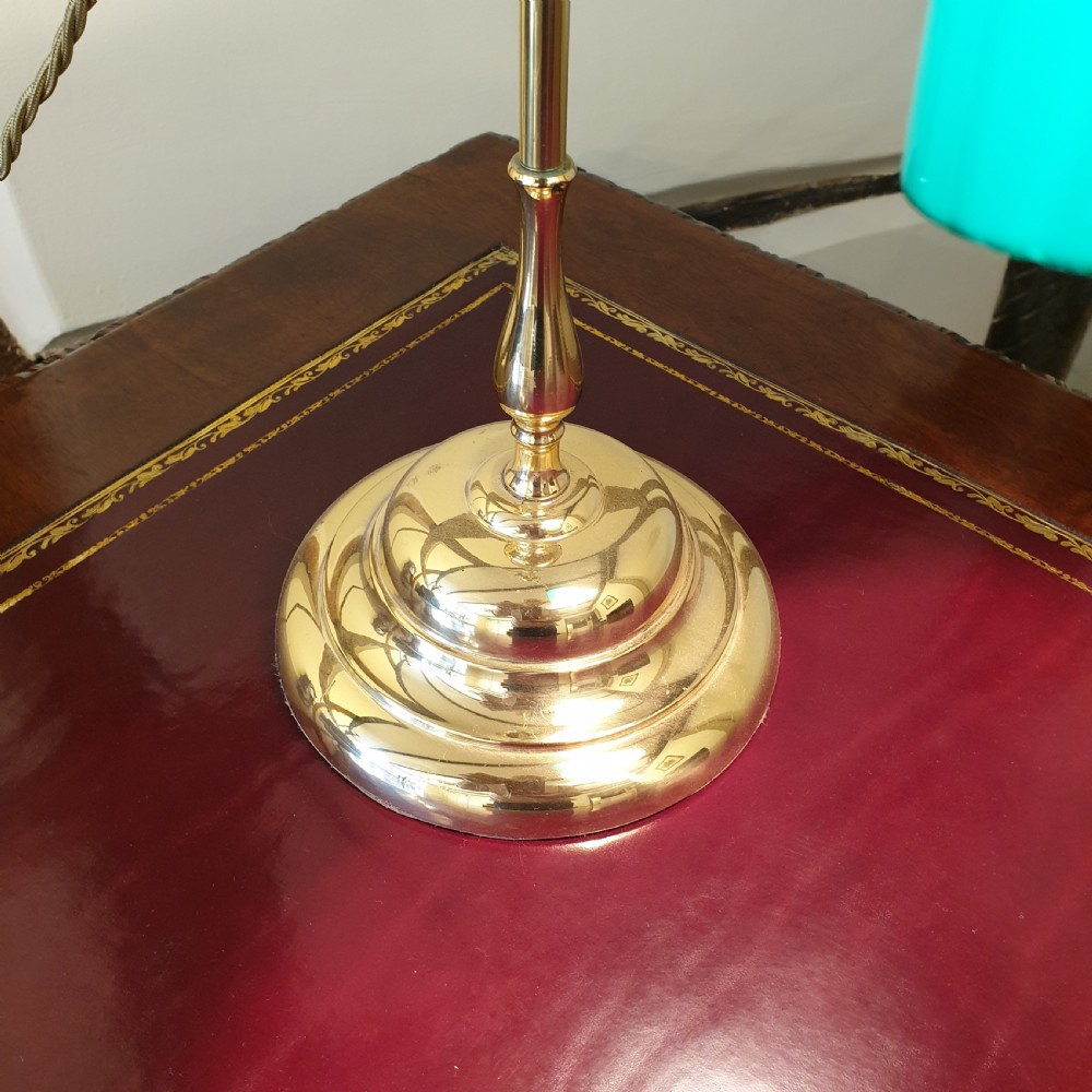 Rise & Fall Brass Student's desk Lamp  View III